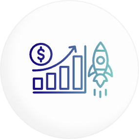 Growth rocket icon